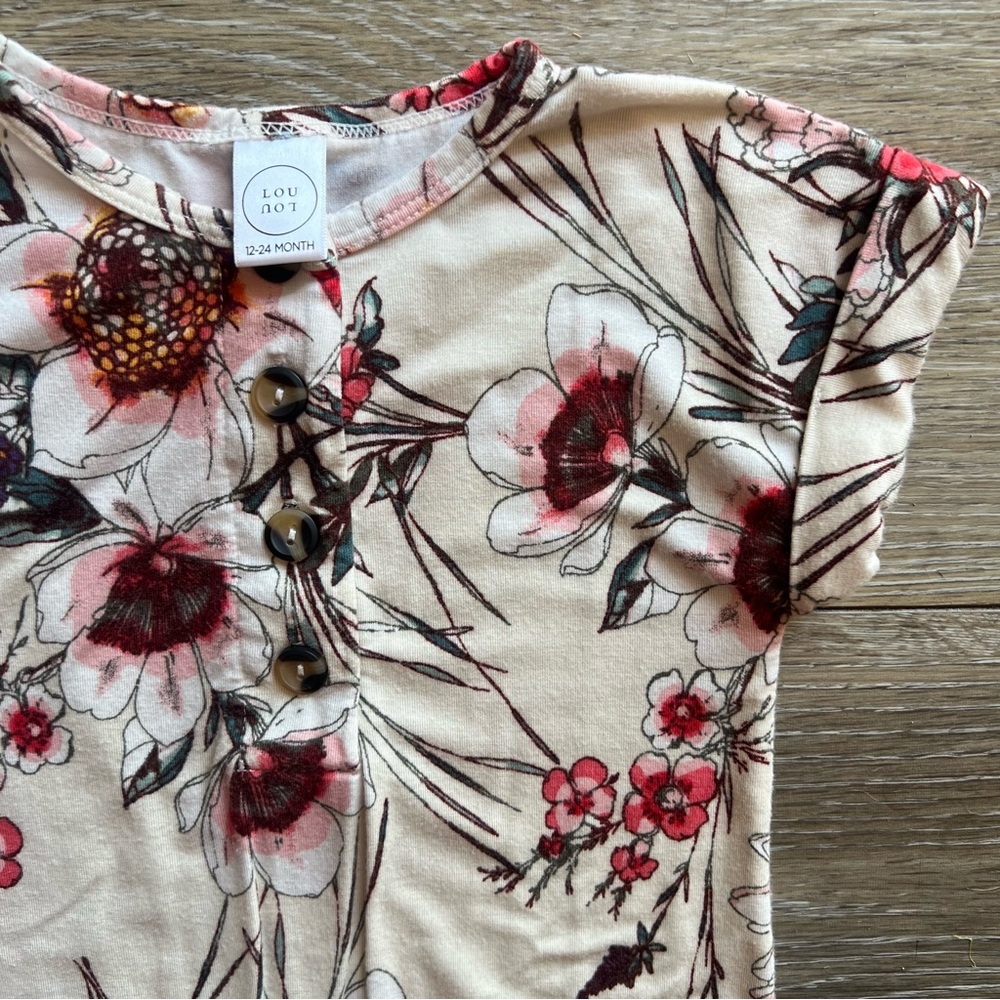 Lou Lou & Company Floral Romper (12-24M) ❤️ - Picture 2 of 3